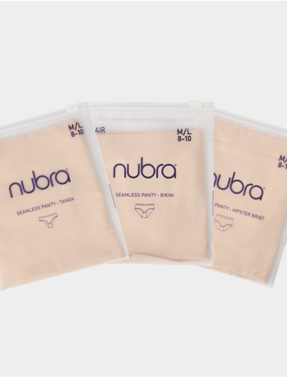 NuBra  Seamless Bikini & Hipster Brief Size L/XL New